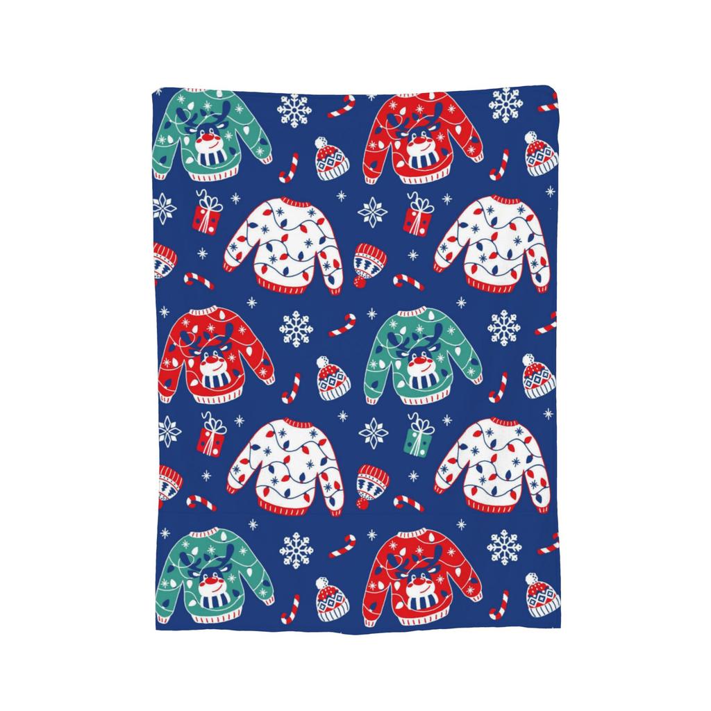 Christmas Cats Blankets Fleece  Winter  Multi-function Lightweight Throw Blankets for Bedding Car Rug Piece