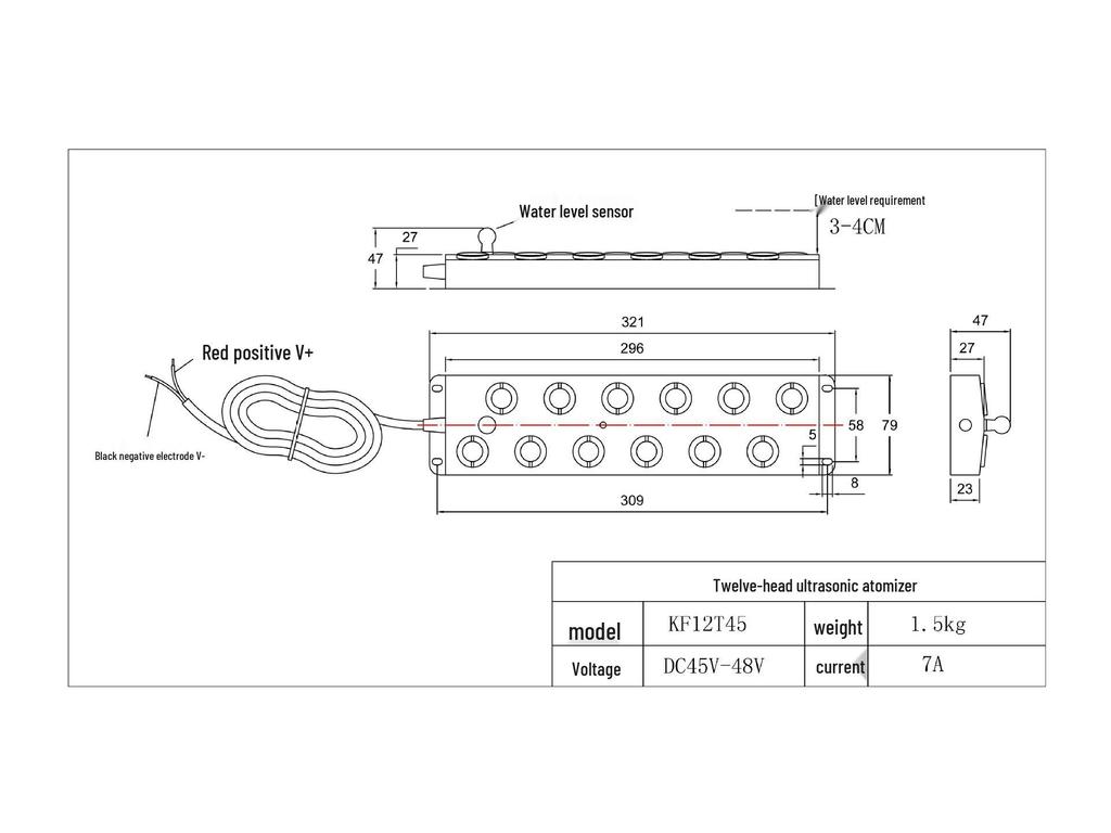 Placă de atomizare umidificator ultrasonic