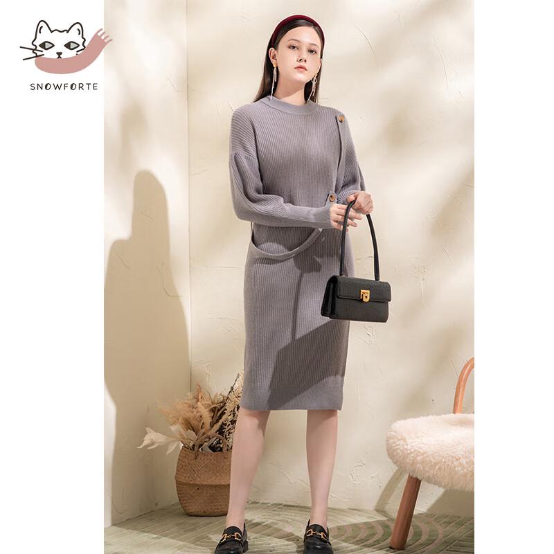 

Sinuofude Women s Wool Blend Mid-Length Commuter Dress One Size