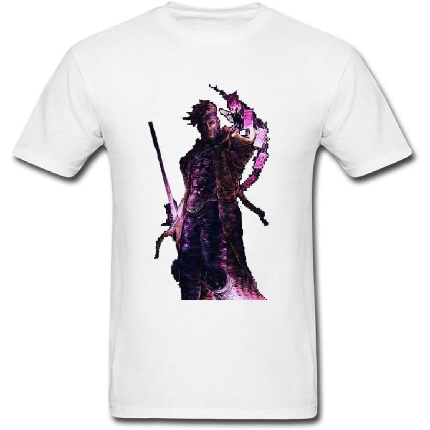 JuDian Cool Gambit Xmen Футболка для мужчин S XXXXXL белый