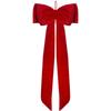 Samt Handgefertigt Europa Amerika Stil 34cm*80cm Großformat Vier-Ohren-Schleife Weihnachtsbaum Dekoration Festliches Band Ornament