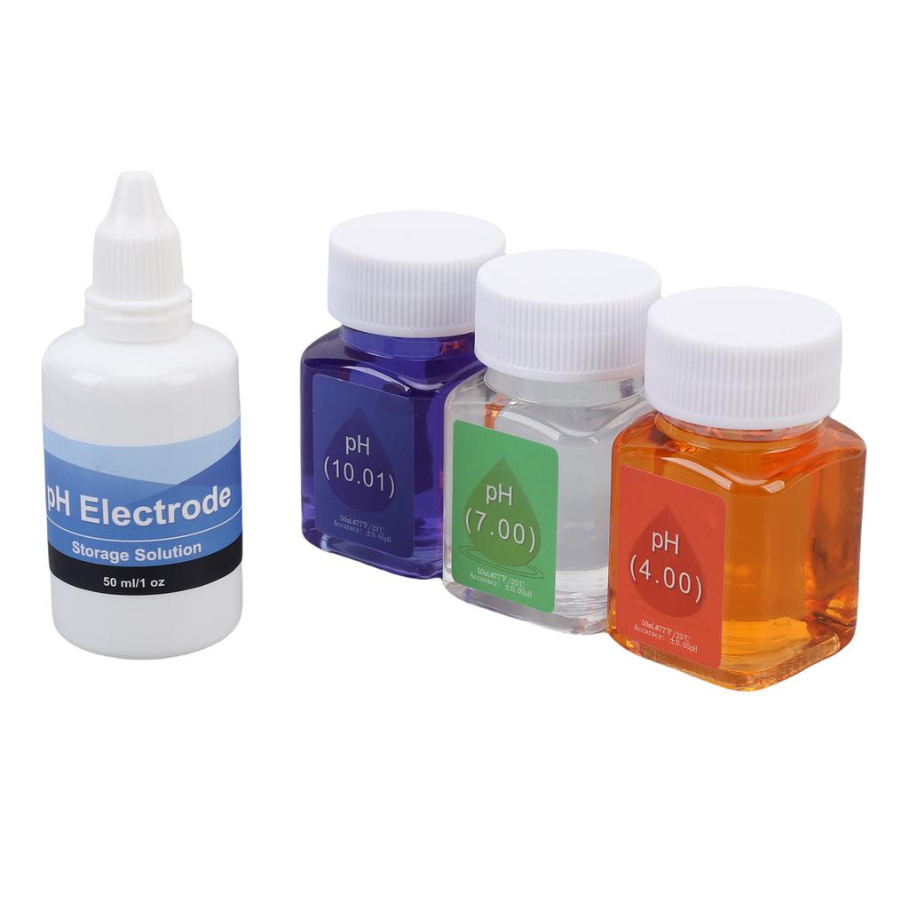 PH Calibration Solution Kit 50ML PH 7.00 4.00 10.01 Calibration Solutions with 30ML PH Probe Protective Liquid