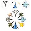 8x Alloy Fighter Toys Children Toy Aircraft Ornament Aviation Commemorate Durability Souvenir