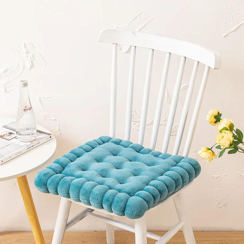 Biscuit Shape Cushion Soft Stuffed Cookie Cushion Creative Pillow Chair Car Seat Pad Home Sofa Decor Cookie Tatami Back Cushion