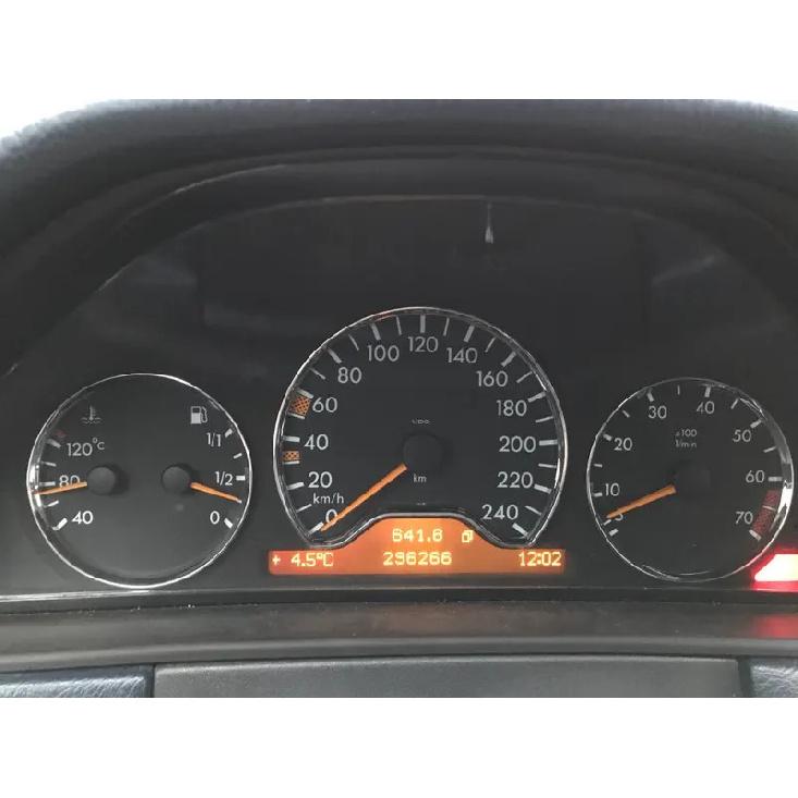 Chrome Styling Dashboard Gauge Ring Set for Mercedes Benz W210 95-99 / W202 95 - 99