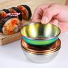 1Pc Stainless Steel Golden Colorful Sauce Dishes Set Seasoning Appetizer Serving Tray Splice Plates Kitchen Tableware