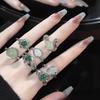Niche Design Stacked High-End Temperament Ring French Irregular Personality Light Luxury Ring Women