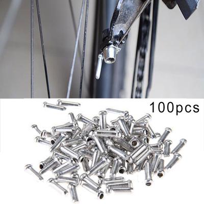 100Pcs Mini Bicycle Shifter Brake Gear Inner Cable Tips End Caps Crimps Ferrules