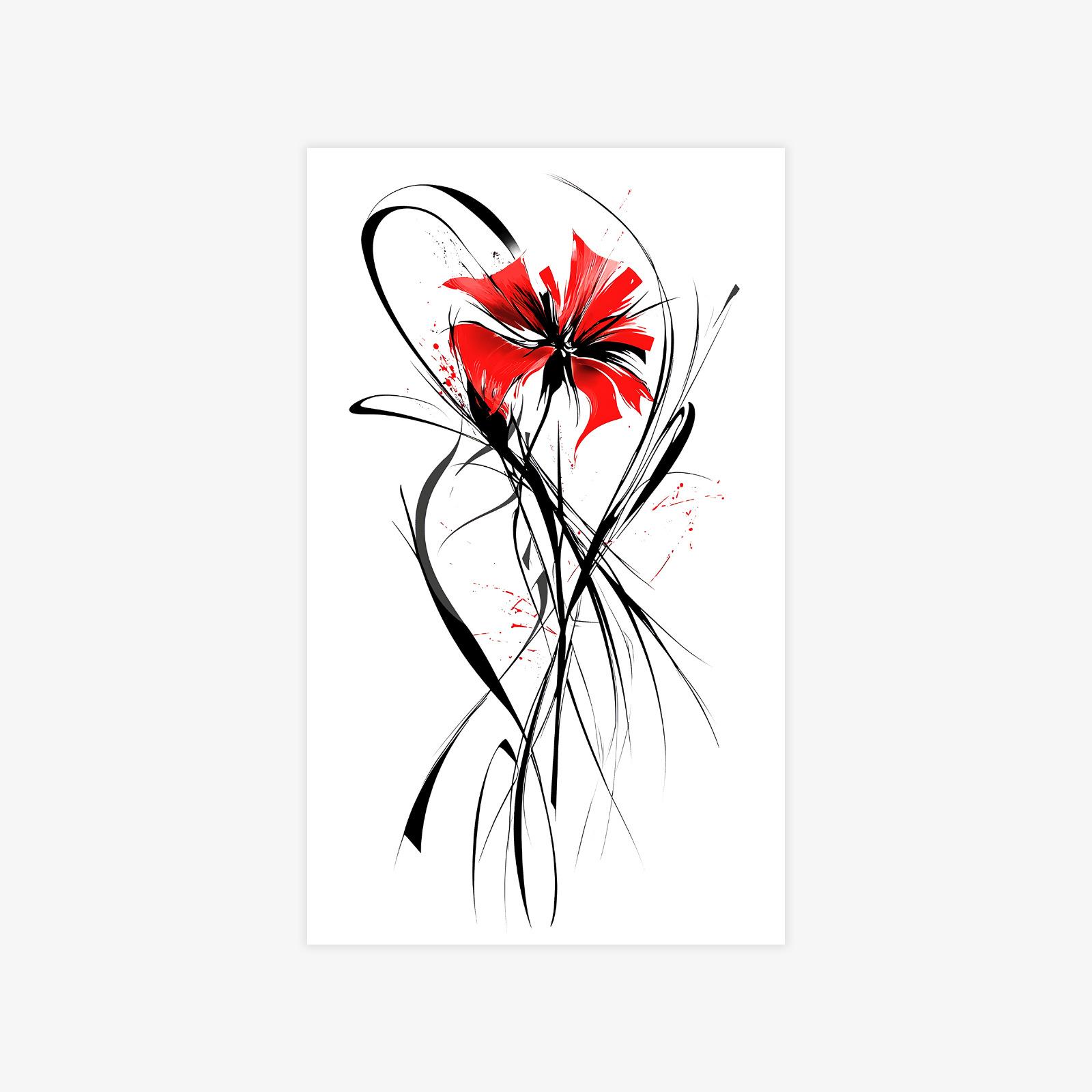 

Advanced style personality domineering pattern English line arm tattoo sticker 9*15