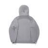 Li Ning Trench Coats Men's Silver Gray Hooded Moderate AFDVF71-1