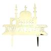 24TE Acrylic Cake Decors  Islamic Holiday Cake Toppers for Middle Eastern Celebration Pack of 2PCS