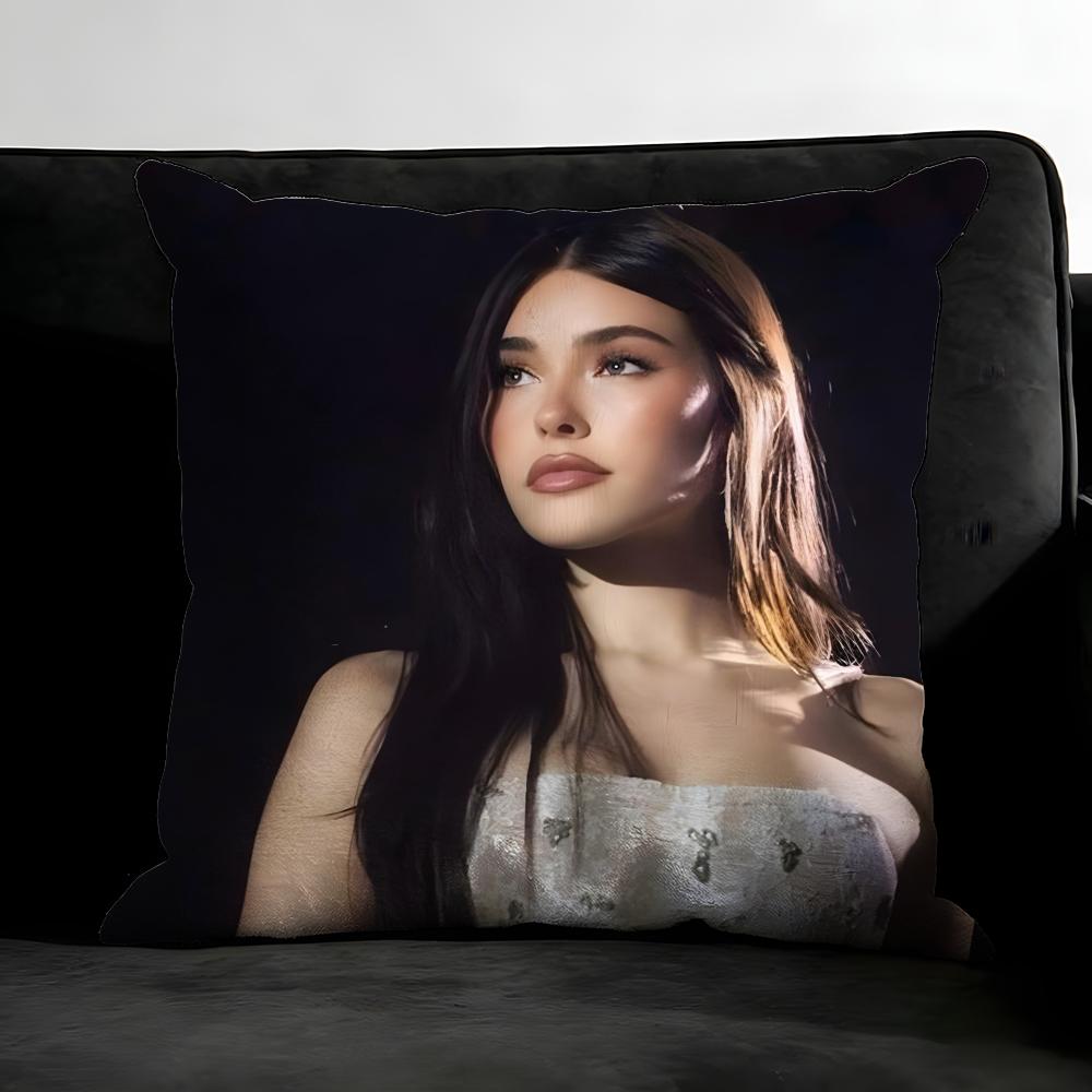 M-Madison Beerr Singer Cushion Cover Pillowcase Ultra Soft Skin Friendly Fabric Cloud Like Comfort & Concealed Zipper