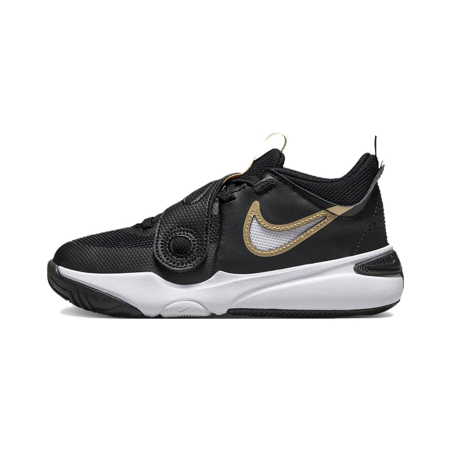 (PS) Nike Team Hustle D11  Black Metallic Gold  Kids  DV8994-004 EU 28