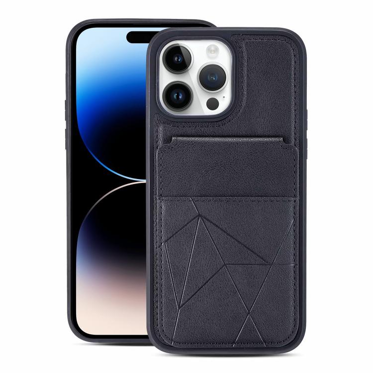 Multifunctional Vertical Flip Card Wallet Holder Vegan Leather Back Phone Case