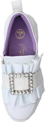 Platform Jeweled Buckle Sneakers