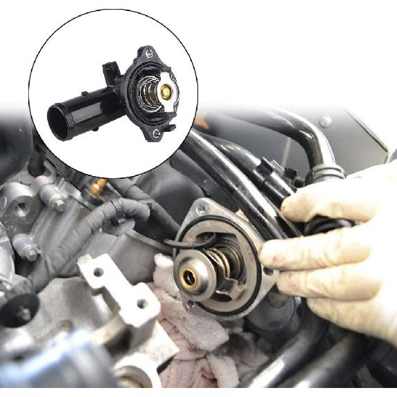 Engine Coolant Thermostat Housing Assembly Compatible with Durango 2011-2015, Jeep Grand Cherokee 2011-2015, Jeep Wrangler 2012-2017, Jeep Wrangler