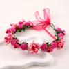 Coroa de Flores de Fada Para Mulheres Faixa de Cabelo de Flor Artificial Guirlanda Faixa de Cabeça Floral Meninas Acessórios de Cabelo para Fotografia ao Ar Livre na Praia