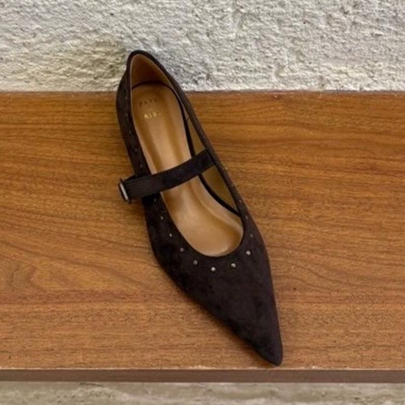 

Pointed Toe Women Luxury Shoes Flats Sexy Loafers Shoes Shallow Designer 2025 Autumn Elegant Dress Zapatillas De Mujer 40 кофейный