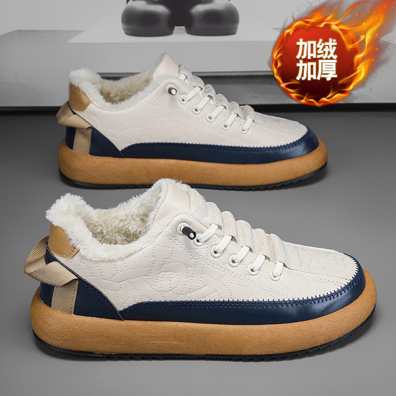 Cotton shoes board shoes men's new Korean version trend sports casual black board shoes men's fashion versatile platform trendy shoes