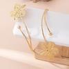 Buntes offenes Armreif Drip Oil Armband Feenblumen Armband Mädchen