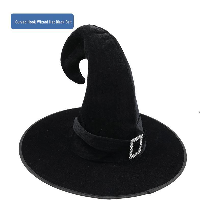 Cross-Border Halloween Wizard Witch Hat for Adults & Kids - Costume Party Masquerade Prop