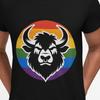 Gay Bull Pride T-Shirt, LGBTQ Furry Logo Tee, Anthro Minotaur Shirt, Gift for Furries