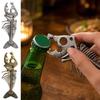 Artistic Skeleton Style Opener Vintage Fish Bone Bottle Opener, Heavy Duty Beer Cap Rustic Remover, Professional Kitchen Gadget for Home Bar