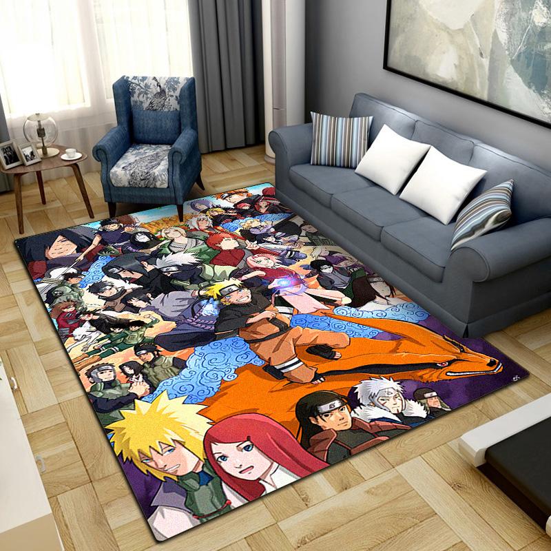 Anime-Naruto  Area Carpet for Living Room Bedroom Home Decor Cool Movie Mat Floor Mat -LXR76