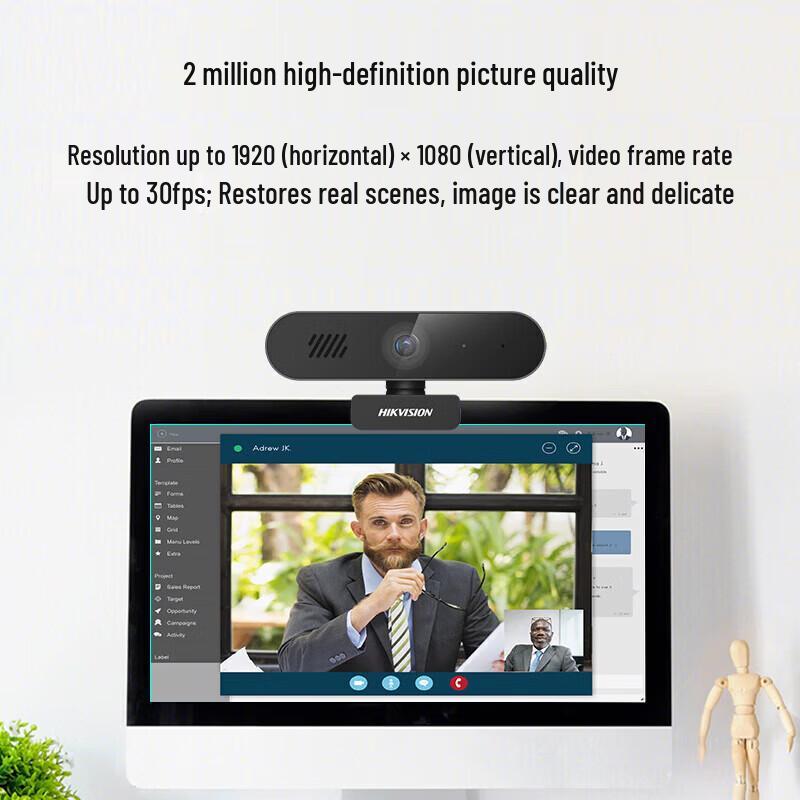 Hikvision E12Sa HD USB Webcam CN plug (adapter included)