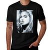 Angelina Jolie Großer Silberdruck Geschenke T-Shirt Basic Einfach Lässig Kurzarm T-Shirt