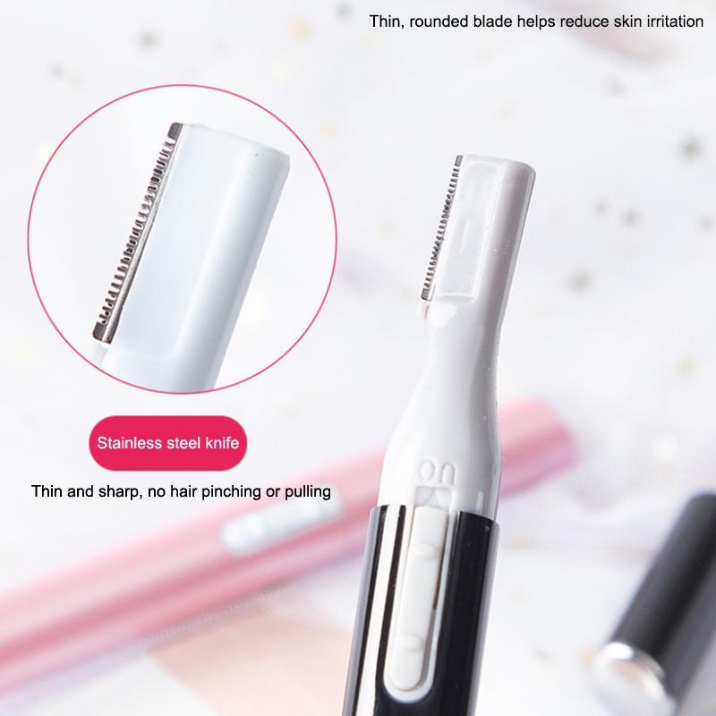Portable Electric Automatic Eyebrow Trimming Tool Mini Shaver Facial Hair Shaver Nose Hair Brush Scraper For Nose Ears Body