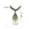 Damen Bohemian Stil Quaste Retro Halskette Anhänger Statement Accessoires Damen Mode Anhänger