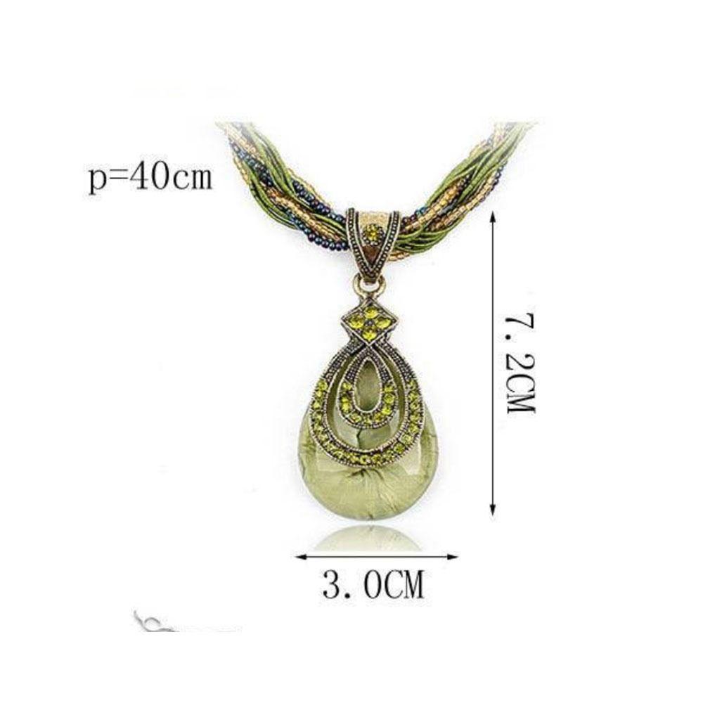 Women Bohemian Style Tassel Retro Necklace Pendant Statement Accessories Ladies Fashion Pendants