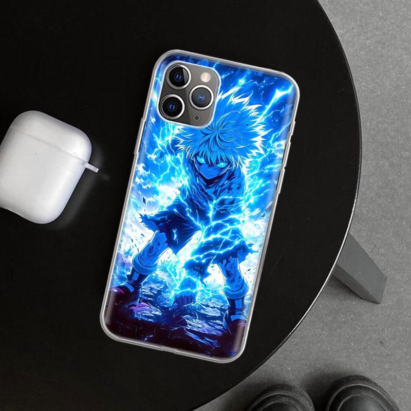 Huner X-Hunters Killua Phone Case Cover for iPhone 11 12 13 Mini 14 15 Plus 16 Pro Max 17 Air 7 8 + SE Art Customized Fundas 11