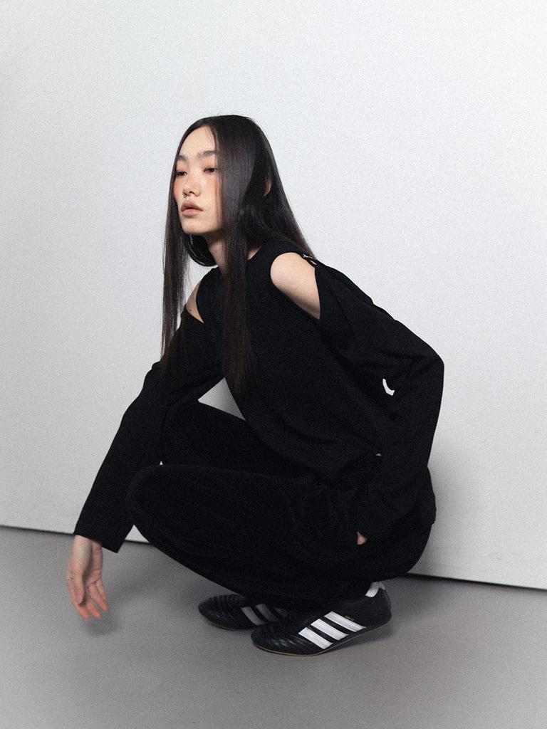 Visus Velvet Jogger Sweatpants_Black