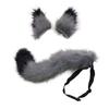 Hair Clips Cocker Tail Animal Element Adjustable Faux Fur Solid Wolf Tail