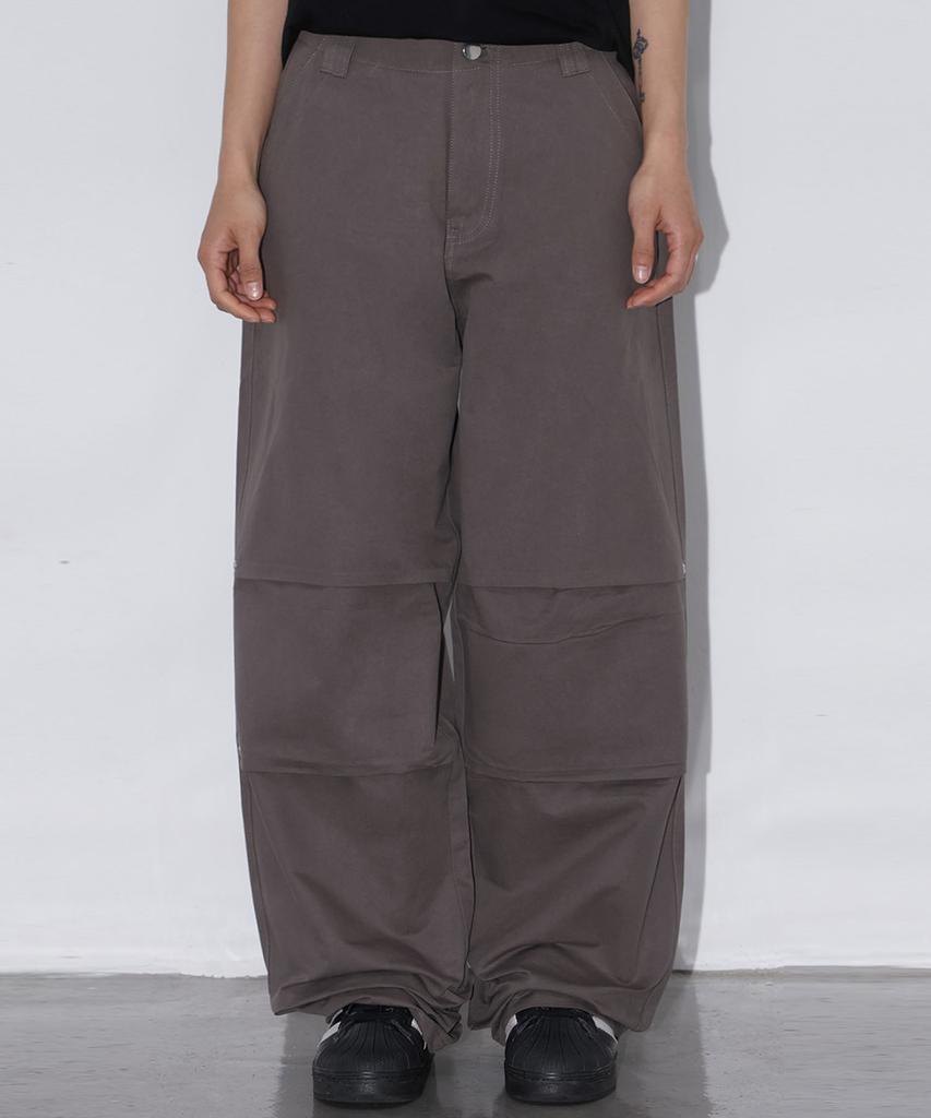 CHICKS Standard Parachute Pants Charcoal