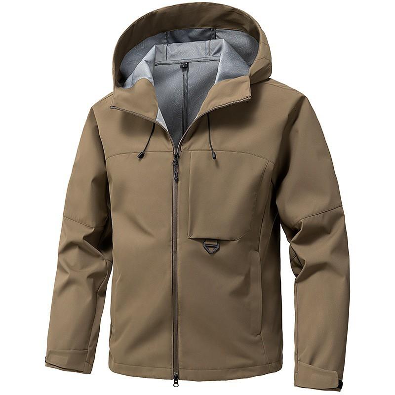 Mens 2026 Lightweight Hooded Softshell Jacket Outdoor Sports Casual Wear