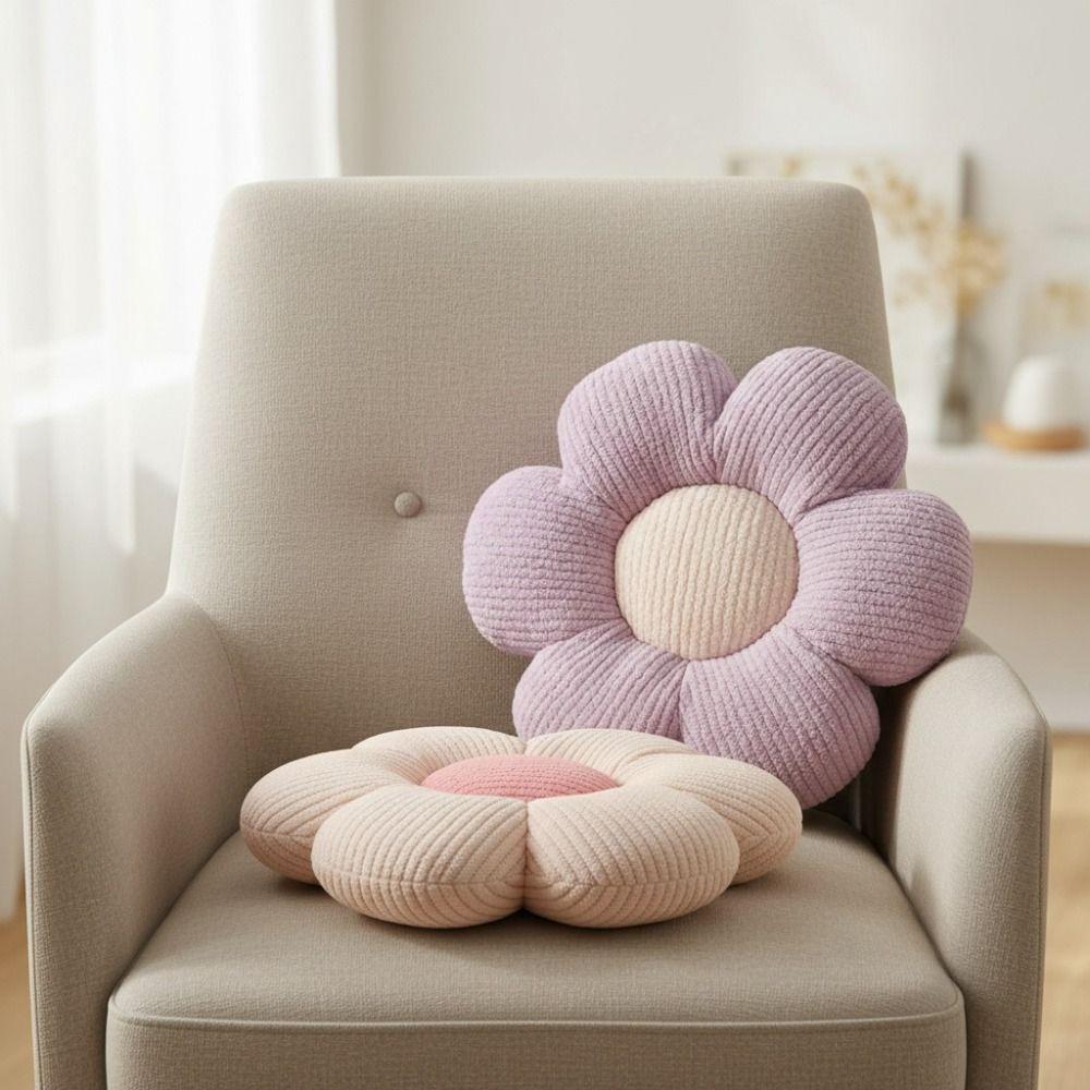 40CM Flower Shape Cushion Soft Chair Mat Comfortable Car Seat Pillow  Tatami