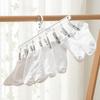 Plastic Clothes Drying Hanger Windproof Clothing Rack 8 Clips Sock Laundry Airer Hanger Underwear Socks Holder