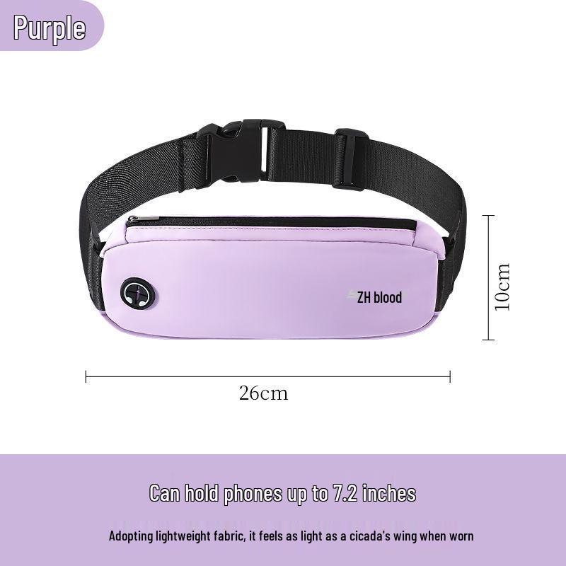 Women's Waterproof Running Waist Pack - Large Capacity, Invisible Storage for Outdoor Fitness & Travel