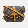 [Pre-Owned] Monogram Saumur 30 Iconic Classic Logo Print Adjustable Shoulder Strap Canvas And Leather Messenger Bag - Fair #1967VAX