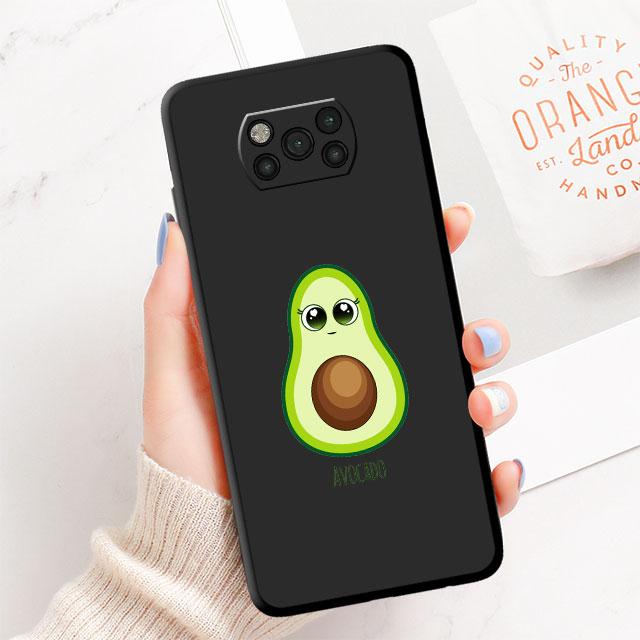 

Avocado Aesthetic Cover Soft Case for Xiaomi Poco X4 F3 GT F4 M4 5G M3 X3 Pro F1 C40 X3 NFC X4 Pro M3 Pro X4 GT Black Pocophone F1