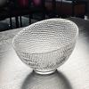 Crystal Glass Slanted Fruit Dish Salad Buffet Bowl High End Exquisite Bowl Kitchen Tableware Fruit Snack Plates Specialty Plates