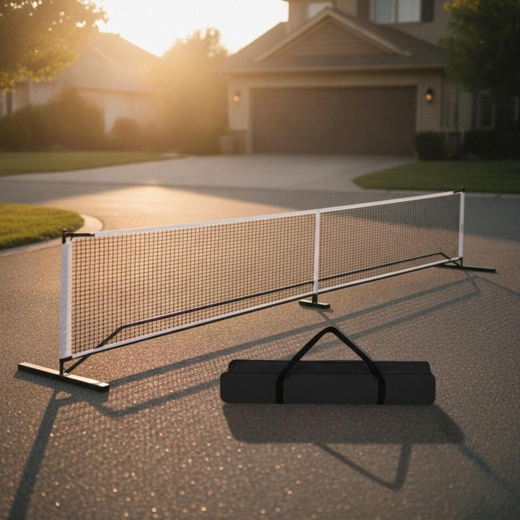 Pickleball Net with Carry Bag Freestanding Long-Lasting for Clubs