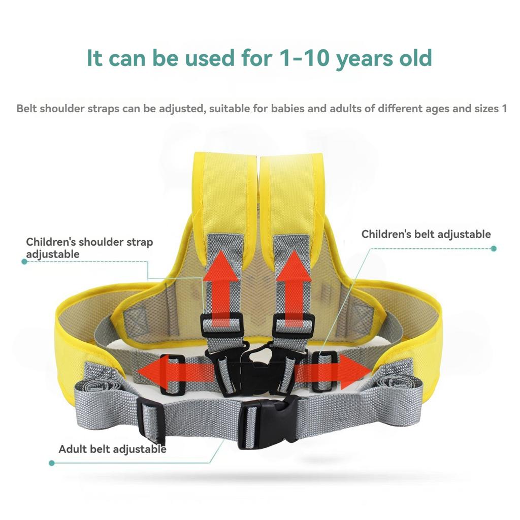 Child Cartoon Motorcycle Safety Harness Electric Bike Safety Belt Safety Strap Seats Belt Electric Vehicle Safety Gift