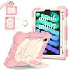 For Apple iPad Mini (2024) 360° Rotating Grip Heavy Duty Protection Stand TPU+PC 3in1 Anti-knock Shockproof Tablets PC Case