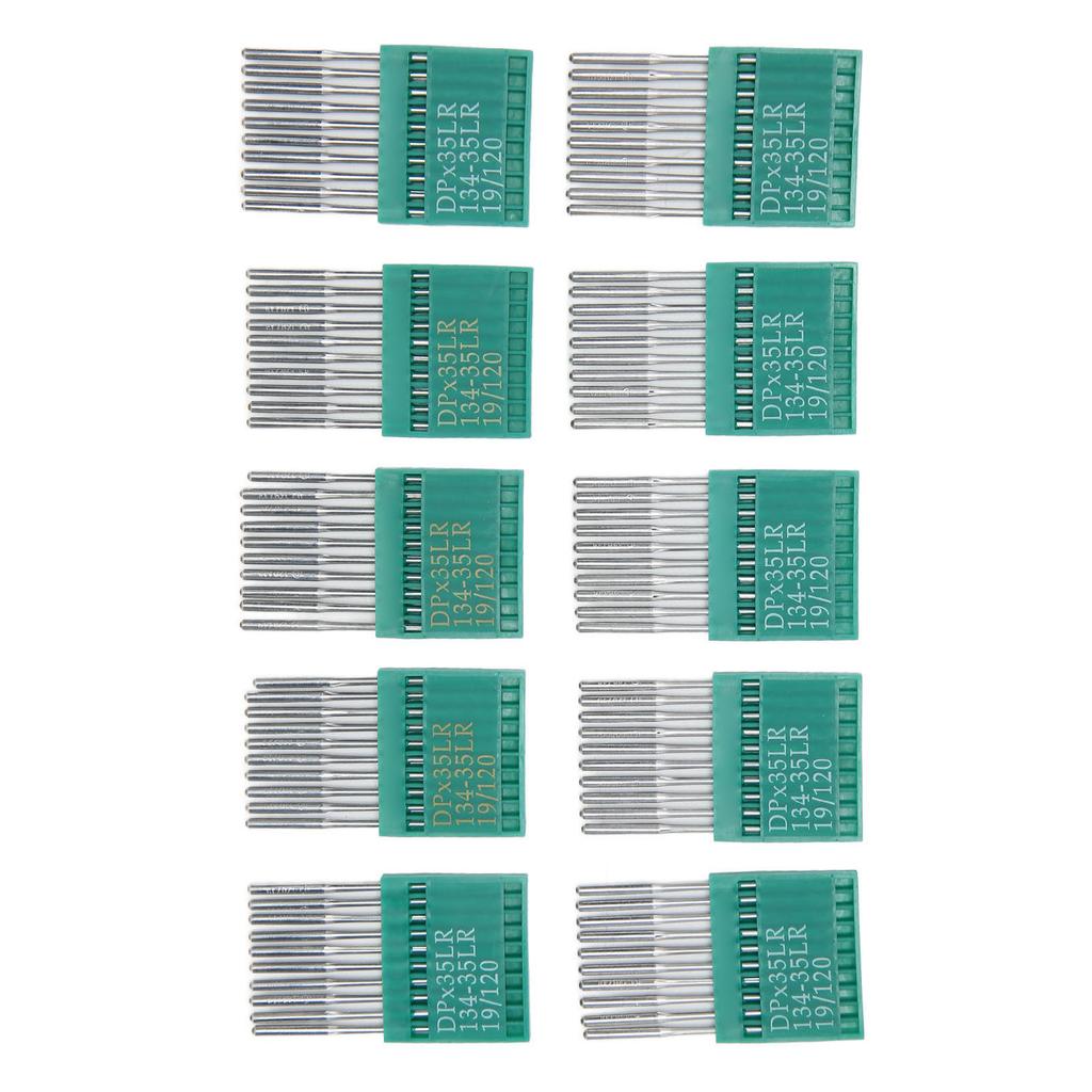 100 Unidades Agulhas para Máquina de Costura 12019 Evitam Pontos Falhados Aço Agulhas de Bordado DIY para