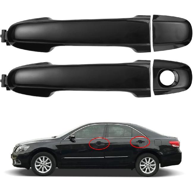 4 PCS Exterior Door Handle Set, Compatible with 2012-2017 Toyota Camry, Front Left Right Rear Driver Passenger Side, Replaces# 6921106090
