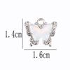 10Pcs Fashion Colorful Crystal Butterfly Pendant Shiny Zircon Charms For Korean Women Necklace Choker Jewelry Accessories Wholes